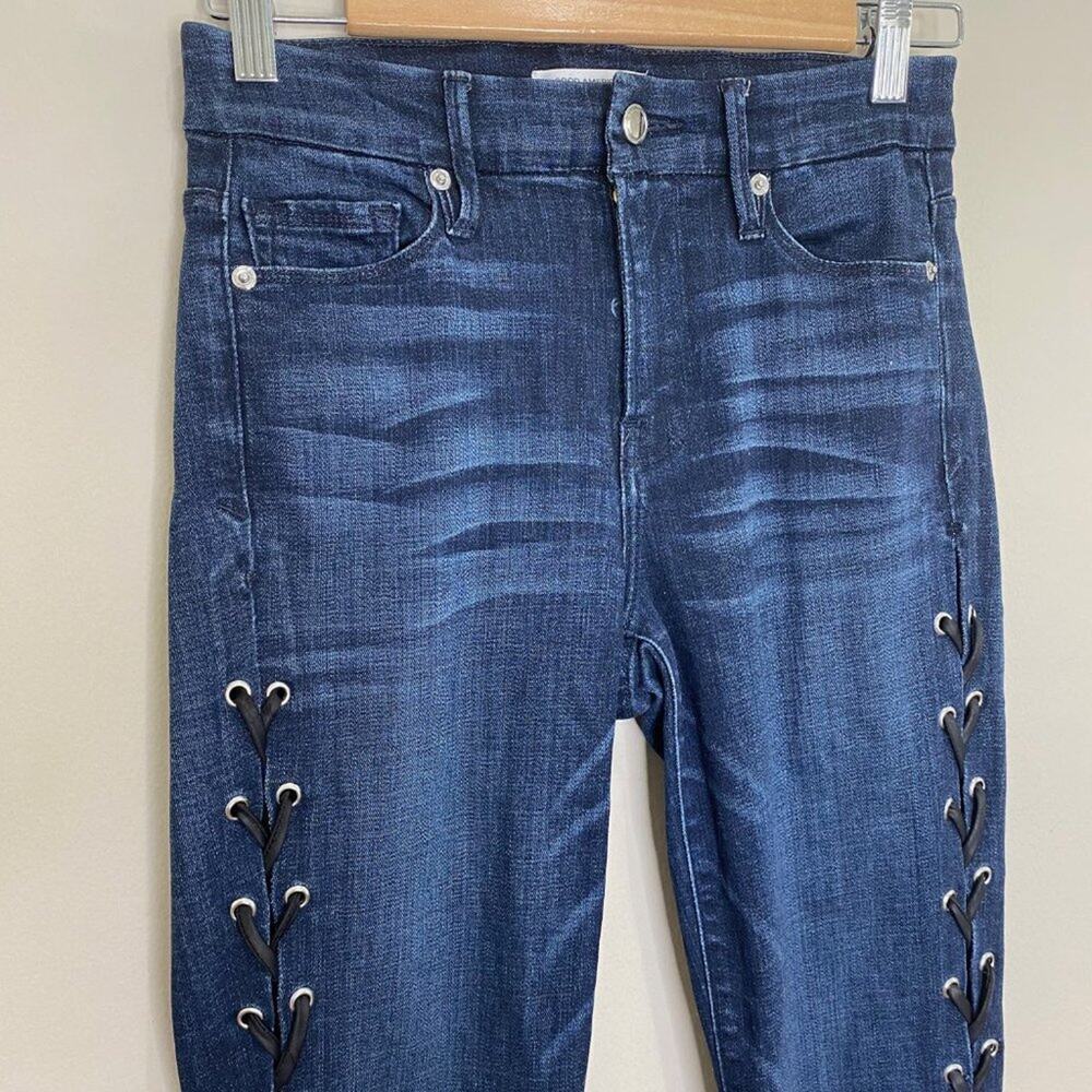 Good American High Rise Jeans - Dark Blue - Picture 5 of 14